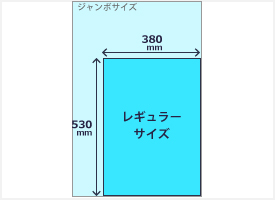 壁掛けカレンダーサイズ種別 レギュラーサイズ