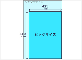 壁掛けカレンダーサイズ種別 ビッグサイズ【大】