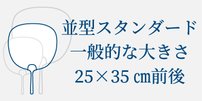 並型（スタンダード一般的な大きさ25×35㎝前後）